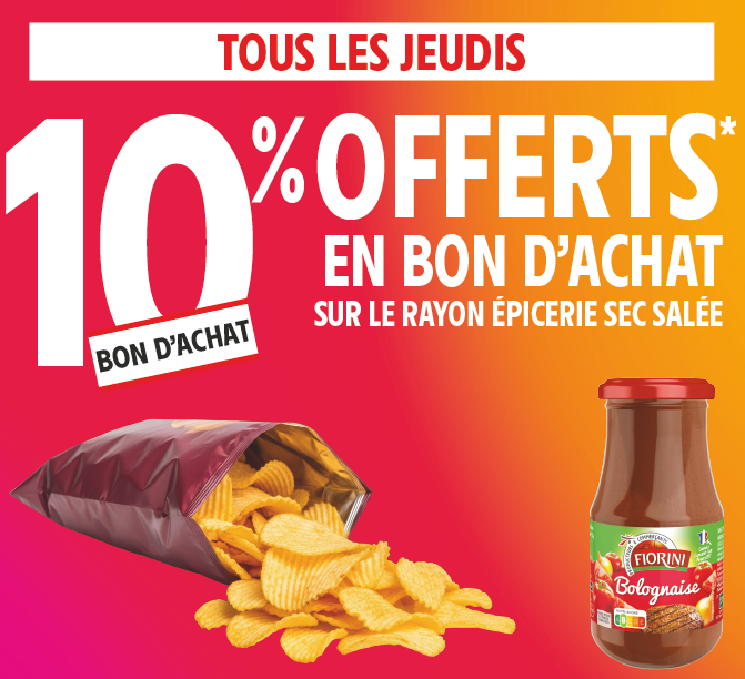 Promo du jeudi